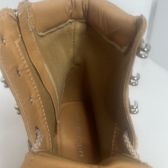 NWOT Madden Girl STEVE MADDEN Combat Work Boot Lace Up Side ZIP 8.5M - Picture 8 of 14